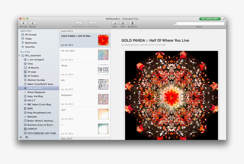 Netnewswire Is The Grandfather Of Mac Rss Readers, - Half Of Where You Live [digipak], transparent png download