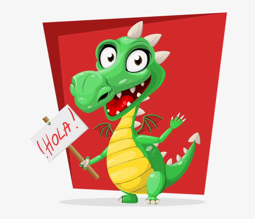 Dragon, Green, Hola, Sign, Spanish, Reptile, Cute - Waking The Dragon By Susan Day 9781515306078 (paperback), transparent png download