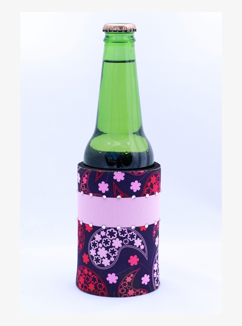 Pink Paisley Can Cooler - Cooler, transparent png download