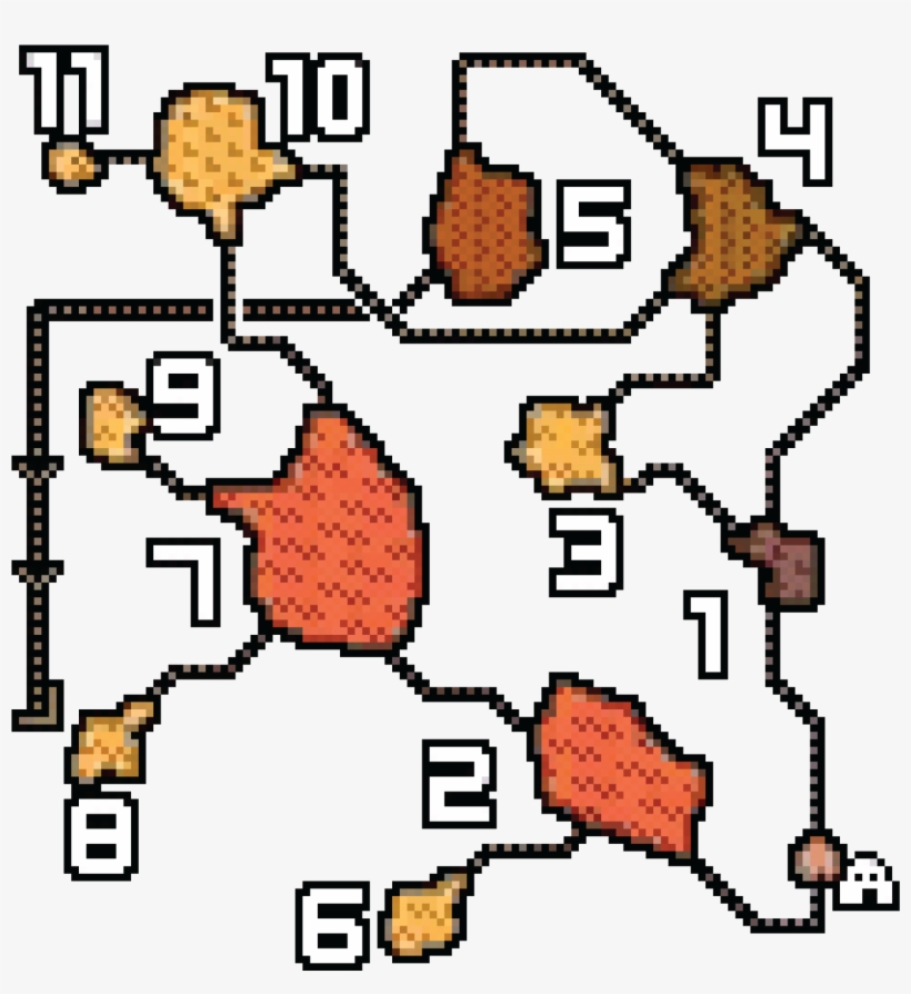Map - Mhgen Dunes Secret Area, transparent png download