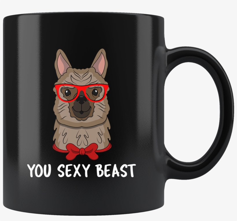 Cute Llama Face Hipster Glasses Sexy Beast Alpaca Lover - Gift, transparent png download