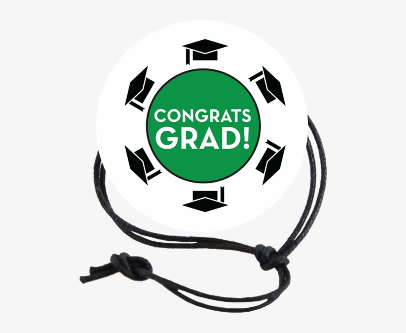 Congrats Grad Green Napkin Knot Product Image, transparent png download