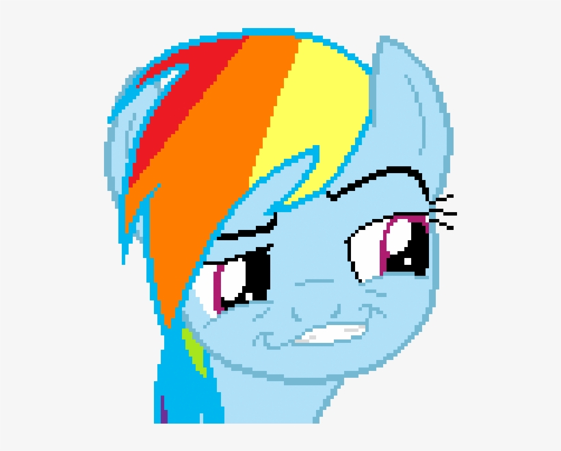 More Smug , - Rainbow Dash 8bit, transparent png download