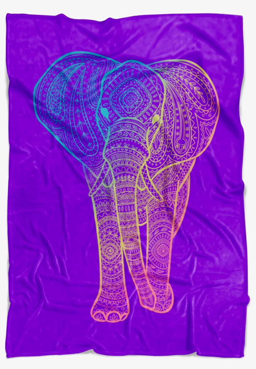 Load Image Into Gallery Viewer, Boho Elephant Blanket, transparent png download