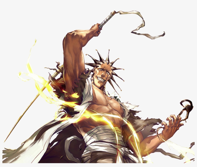 Kenpachi, Numa De Suas Lutas, Venceu O Antigo Capitão - Bleach Zaraki, transparent png download