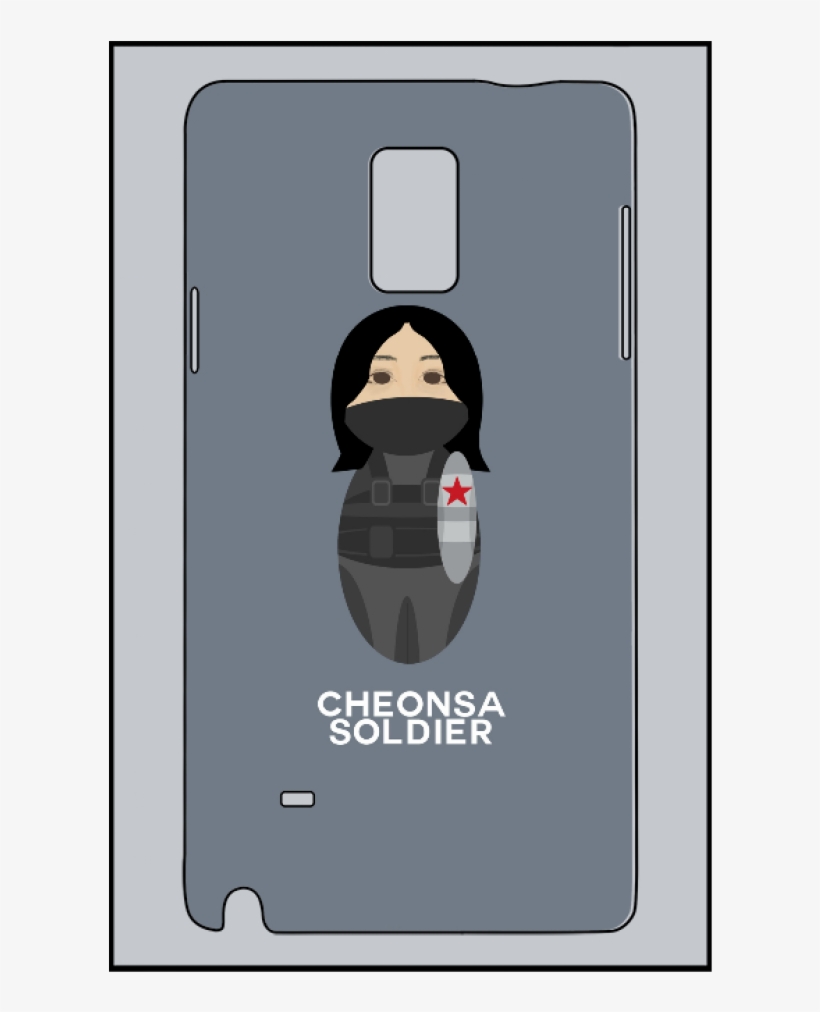 Winter Soldier Everyday Case For Samsung Galaxy Note - Cartoon, transparent png download