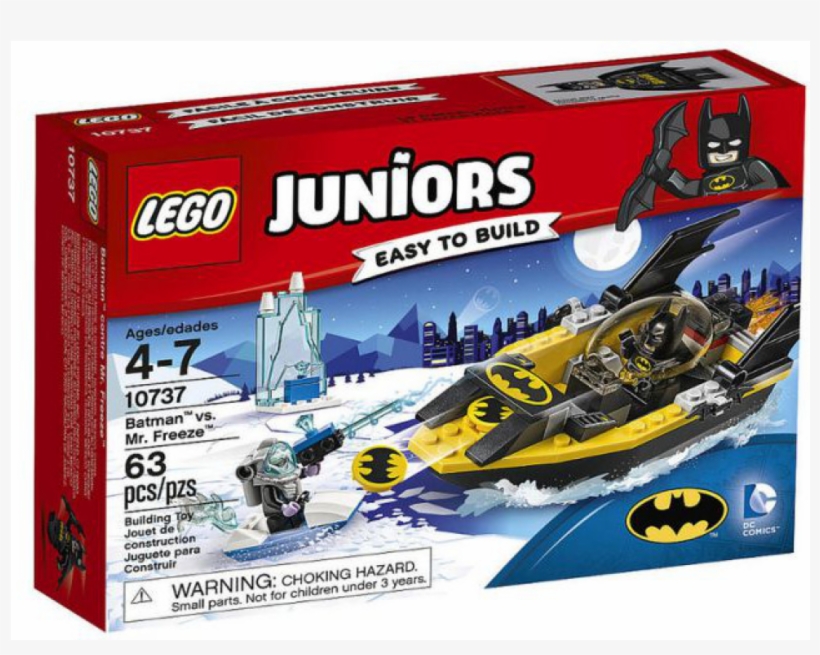 Freeze - Lego Juniors Batman Vs. Mr. Freeze (10737), transparent png download