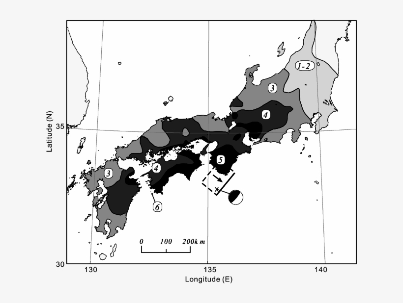 The Pattern Of Seismic Intensity Of Japanese Scale - Japan, transparent png download