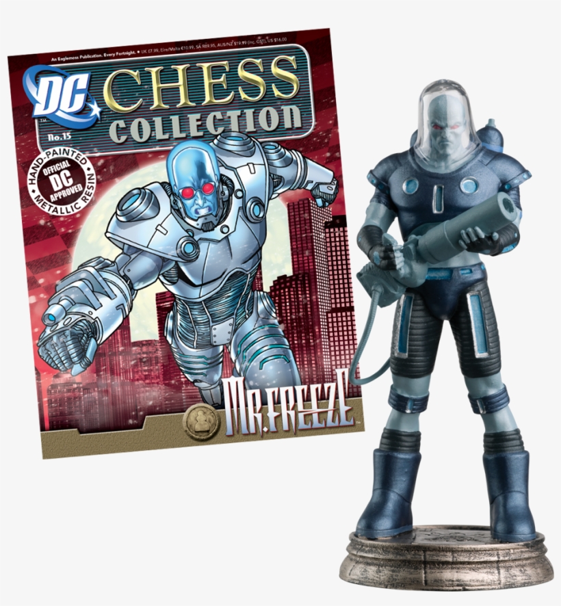 Freeze Dc Chess Figure In Box Magazine - Dc Superhero Collection Mr Freeze, transparent png download