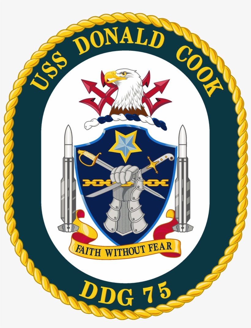 Uss Donald Cook Ddg-75 Crest, transparent png download