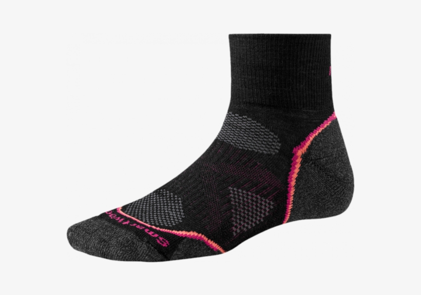 Smartwool Wmn Phd Run Light Mini Black Р - Sock, transparent png download
