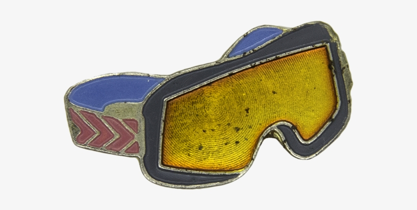 Ski Glasses Pin - Cobalt Blue, transparent png download