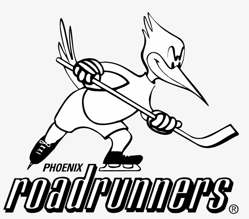 Phoenix Roadrunners Logo Black And White - Phoenix Roadrunners Logo, transparent png download