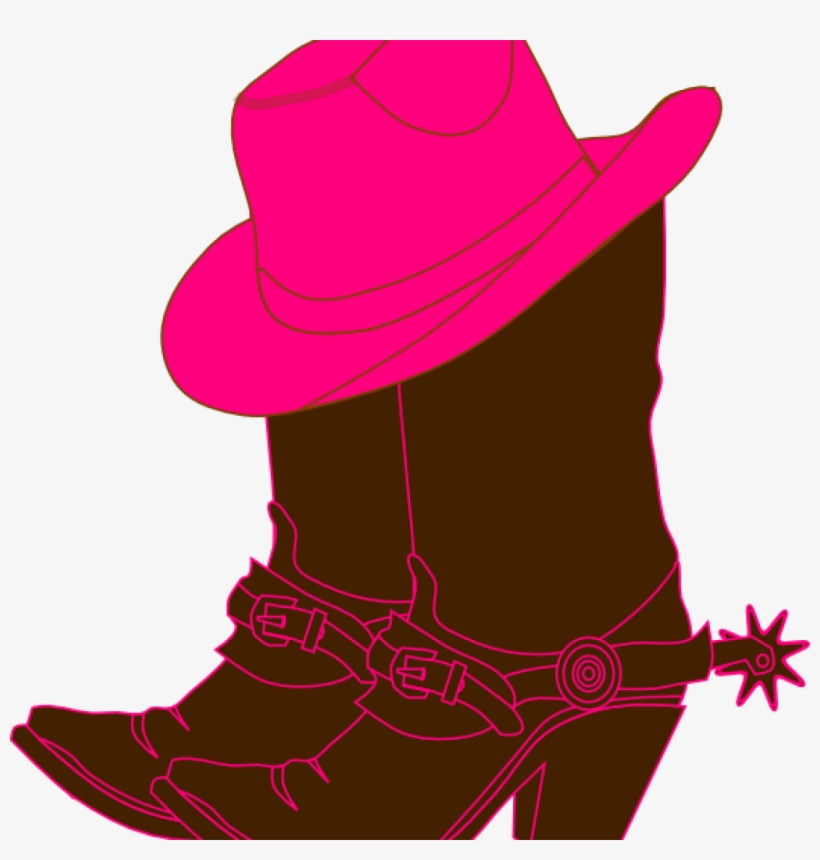 Cowgirl Boot Clipart Cowgirl Boots Clip Art At Clker - Silhouette Cowboy Boots Clipart, transparent png download