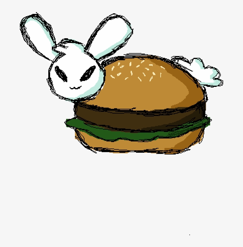 Burger Bun Bun - Cartoon, transparent png download