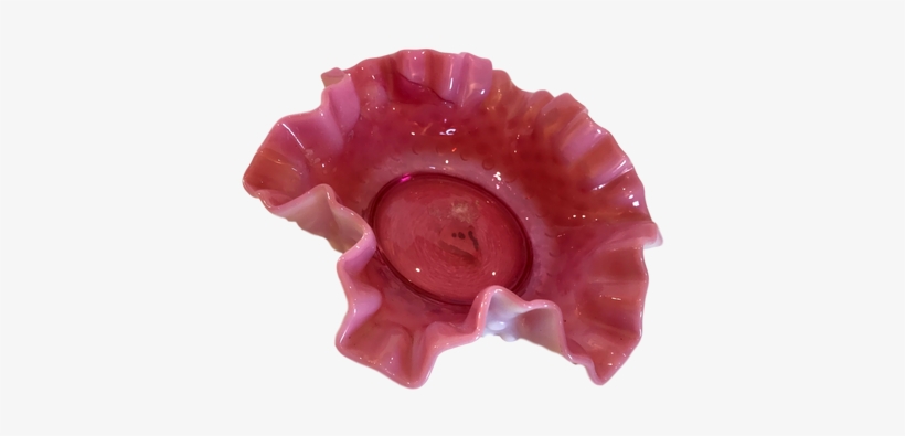 Decor Glass Pink Candy Jar Vintage - Carving, transparent png download