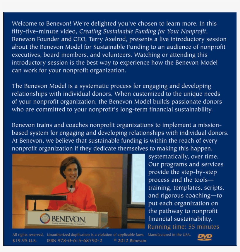 Benevon Creating Sustainable Funding For Your Nonprofit - Benevon, transparent png download