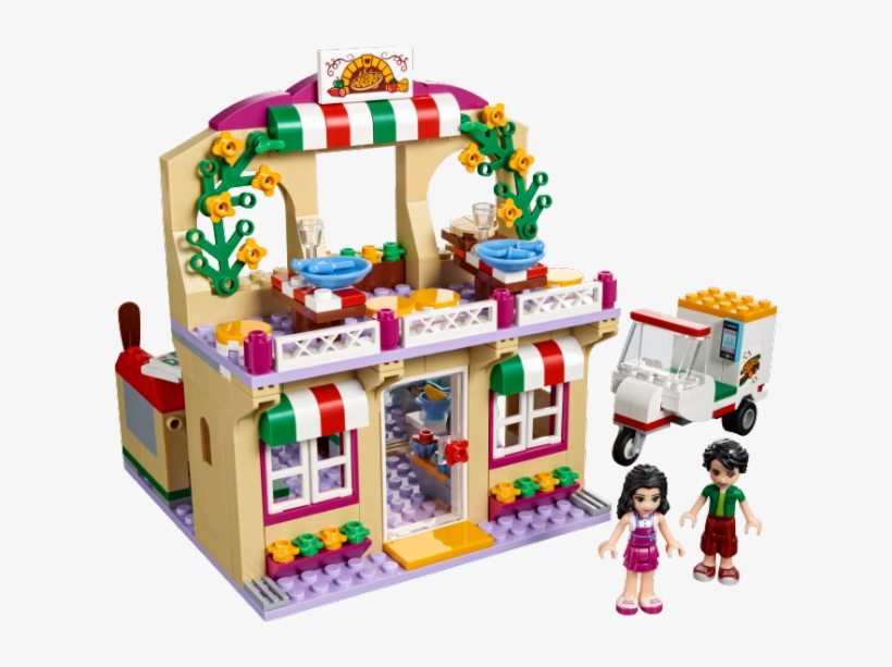 Lego Friends Pizerie V Městečku Heartlake - Lego Friends Heartlake Pizzeria 41311, transparent png download