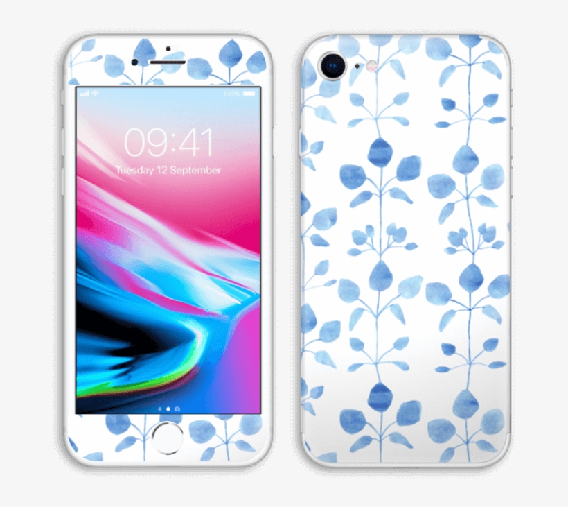 Flores Azules - Iphone 8, transparent png download