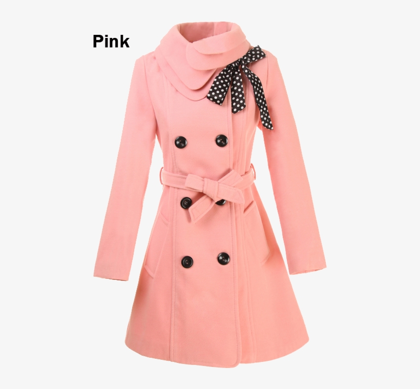 Gorgeous Pea Coat - مکمل رنگ قرمز در لباس, transparent png download