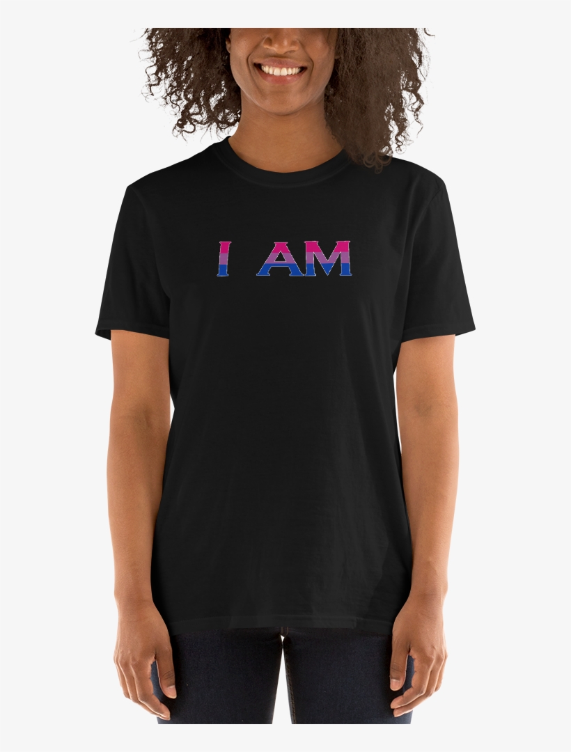Bisexual Colors I Am Centered Short Sleeve T Shirt - T-shirt, transparent png download