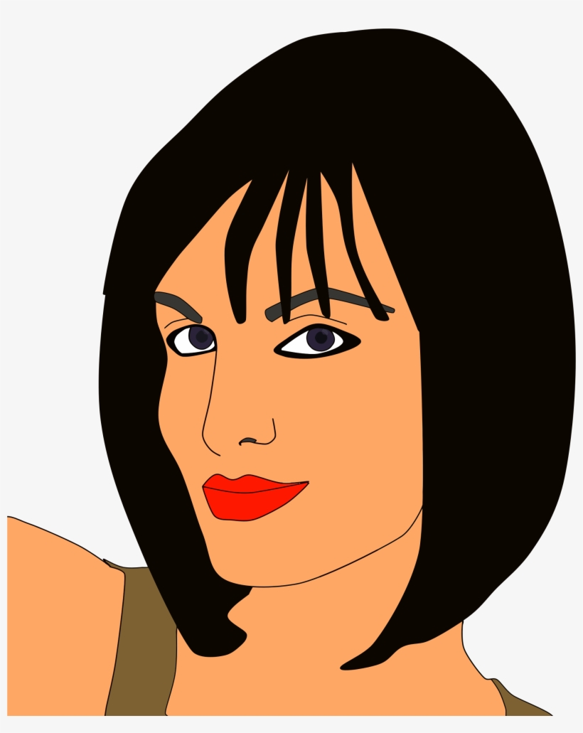 This Free Icons Png Design Of Wryly Smiling Woman, transparent png download