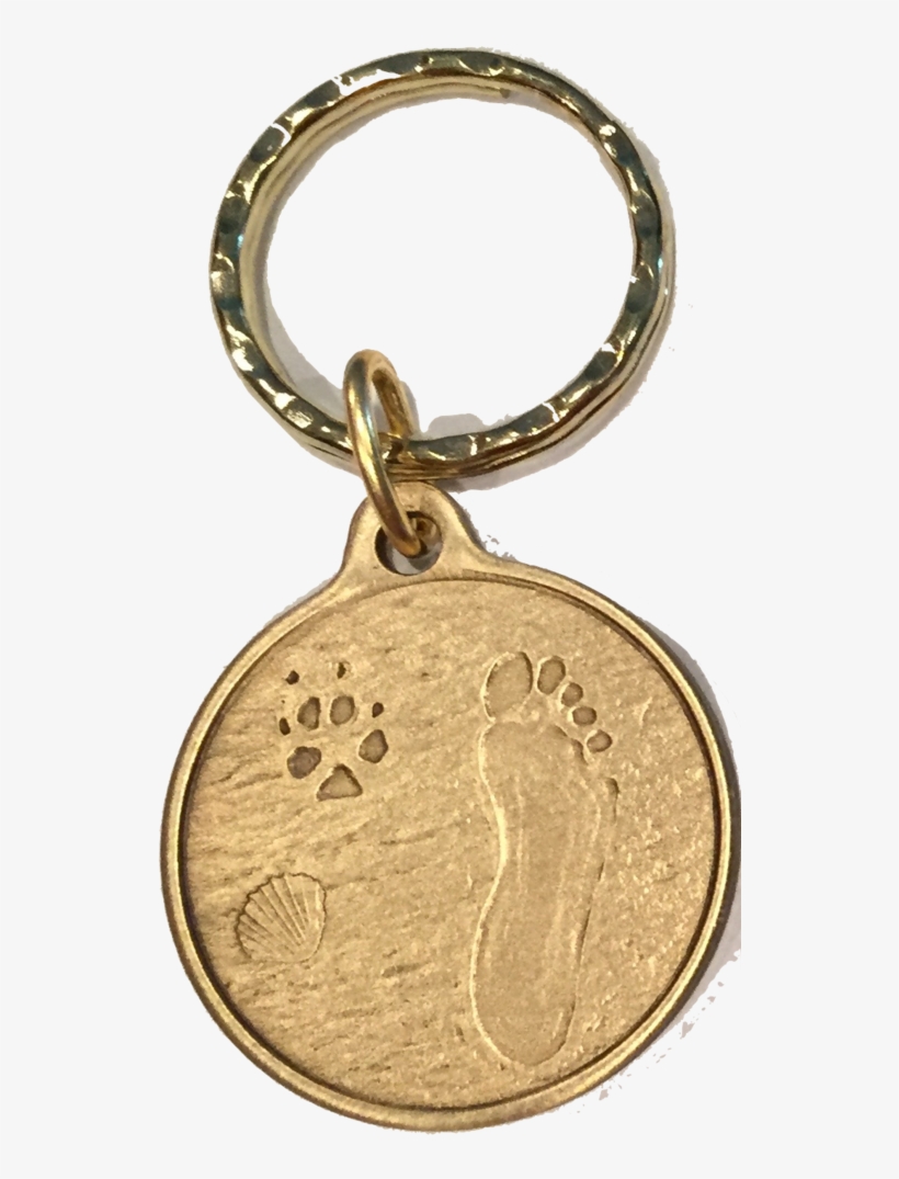 Always By My Side Dog Pet Paw Print Footprint Beach - Always By My Side Dog Paw Print Beach Footprint Keychain, transparent png download