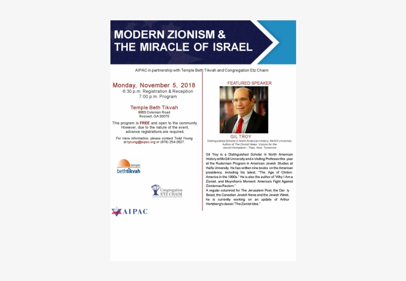 Gil Troy - Atlanta Jewish Academy, transparent png download