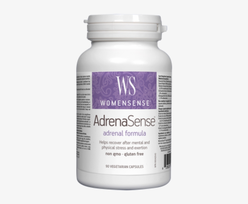 Women Sense Adrena Sense 90 Vegi Capsules - Natural Factors Big Friends Probiotics, transparent png download
