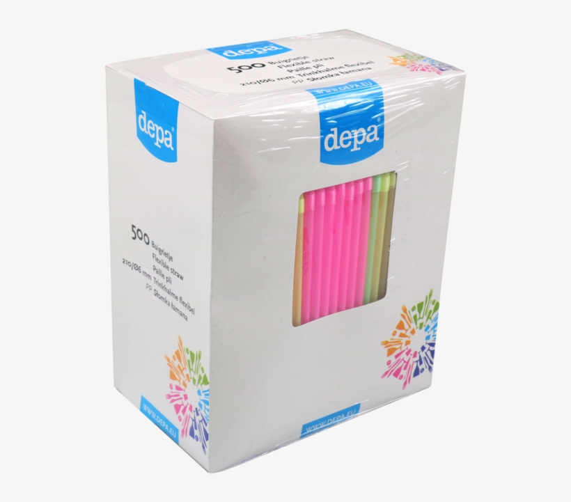 Drinking Straw, Bendy, Pp, 210mm, Assorted, transparent png download
