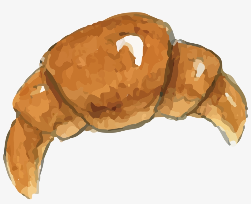 Bread Food Horn Transprent - Круассан Пнг Векторная, transparent png download