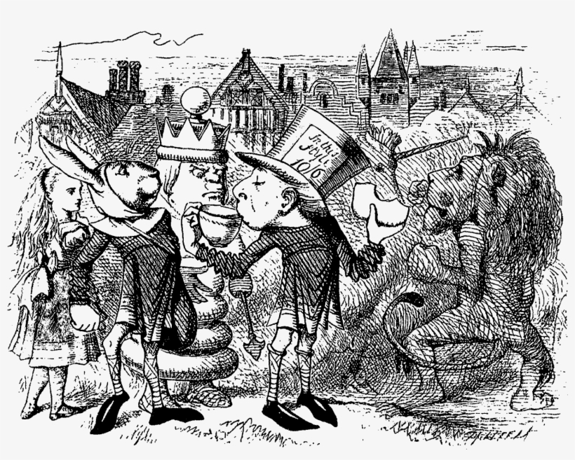 Through The Looking Glass Illustration Downloads - Alice Through The Looking Glass Free Clip Art, transparent png download