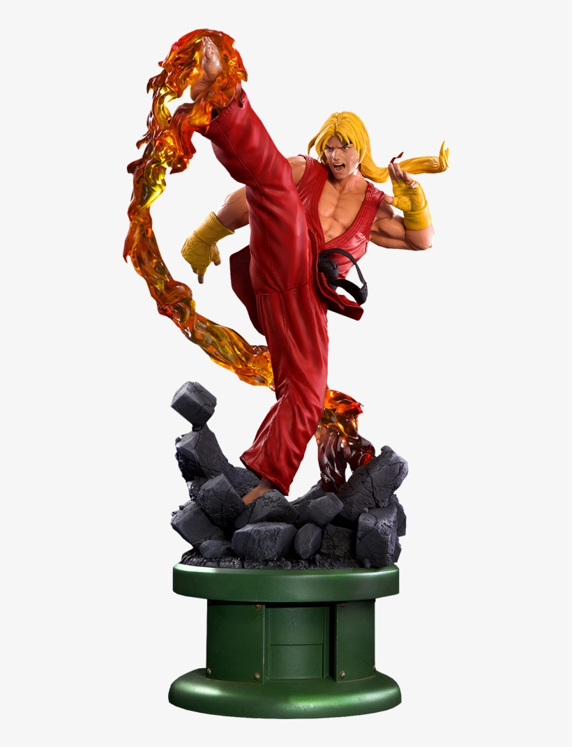 Tabletop View Ken Masters Classic Statue - Ken Street Fighter Statues, transparent png download