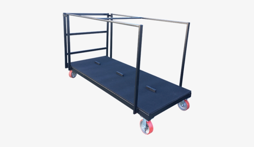 Looksmart Rectangle Folding Table Trolley - Banquet Trolley, transparent png download