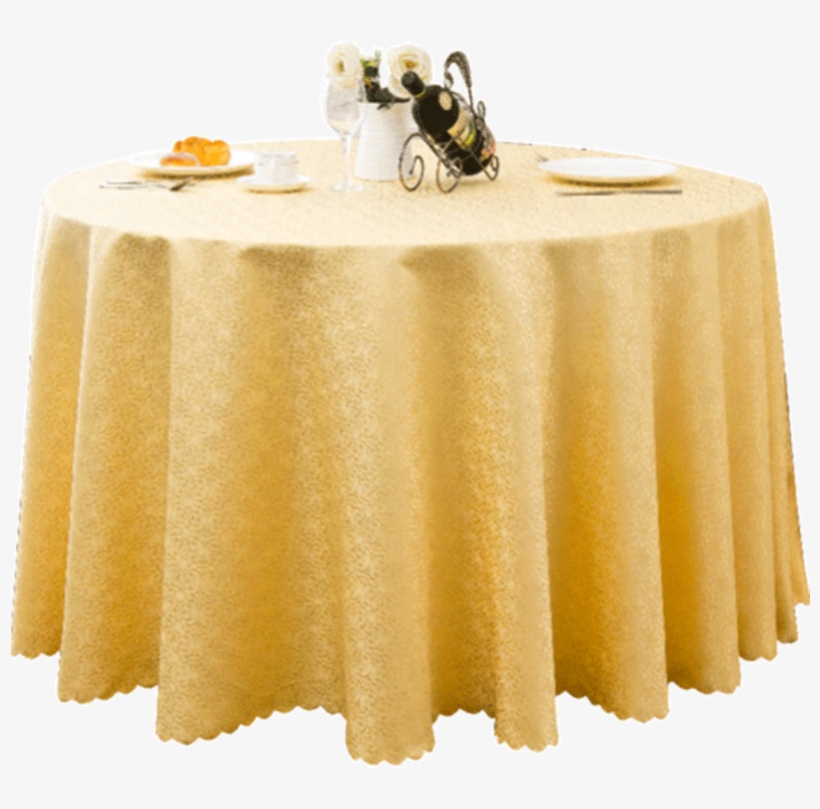 China Jacquard Tablecloth Fabric, China Jacquard Tablecloth - Gold Table Cover, transparent png download