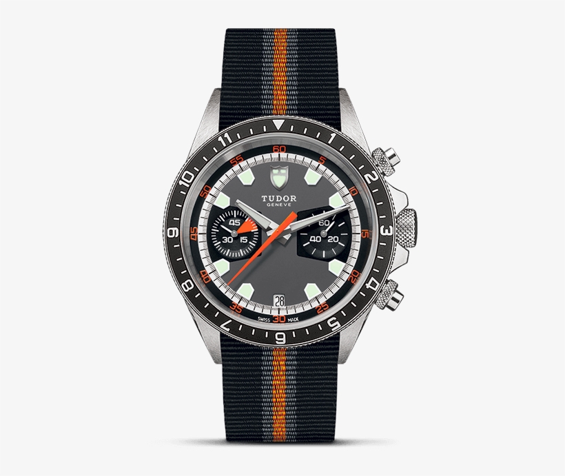 Grey And Black Dial - Tudor Heritage Chrono Vintage, transparent png download
