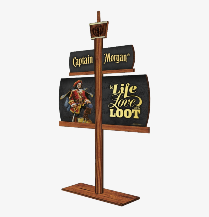 Captain Morgan Sail Pole Topper - Captain Morgan, transparent png download