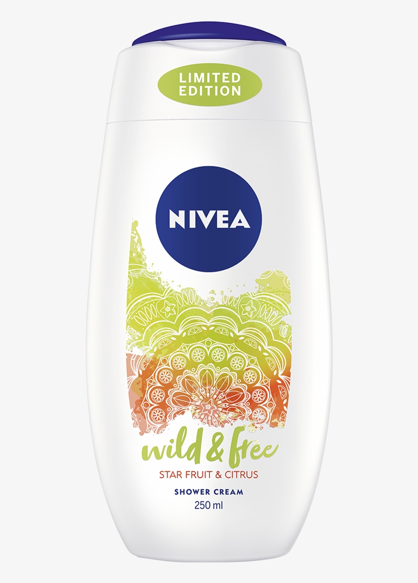 Nivea Shower Wild & Free Citrus 250ml, transparent png download