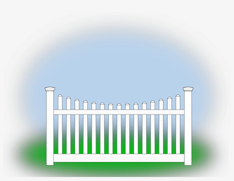 Contemporary Scalloped Dog Ear Picket - Synthetic Fence, transparent png download
