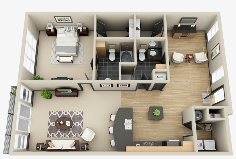 Case Studies - Mosaic South End Apartments, transparent png download