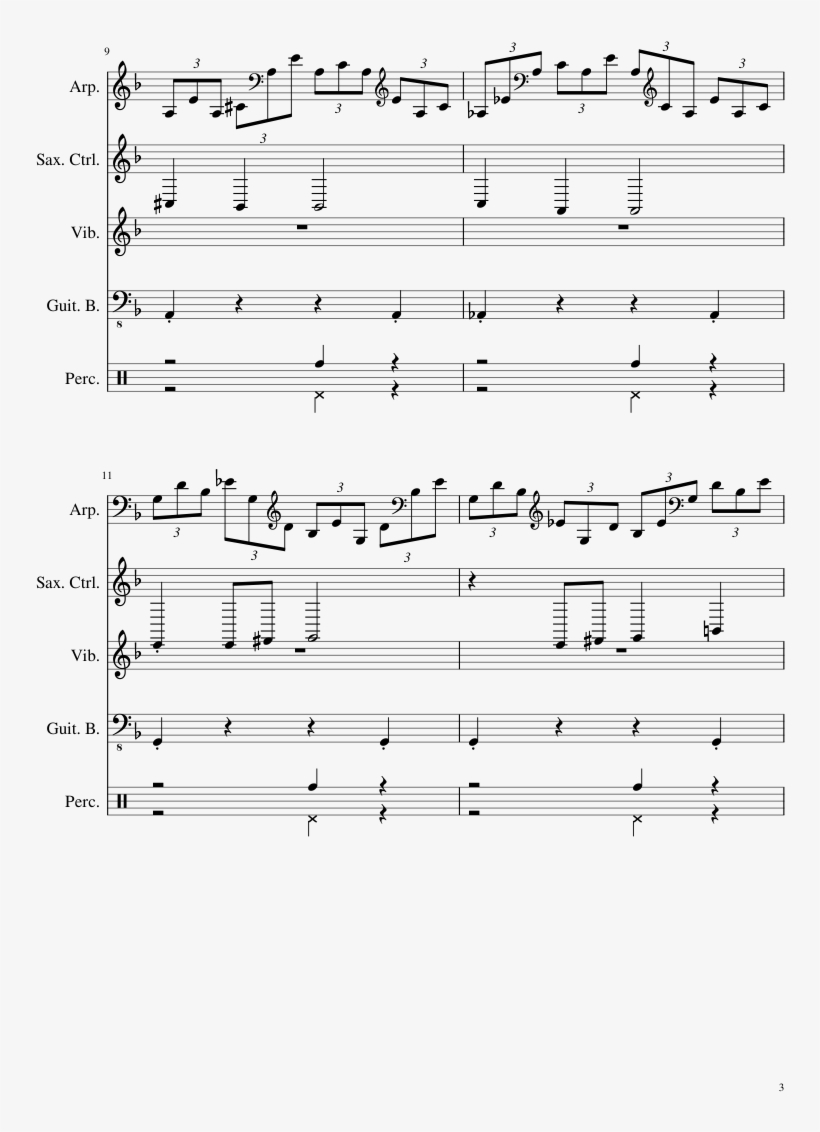 Lg-33154686 Sheet Music 3 Of 9 Pages, transparent png download