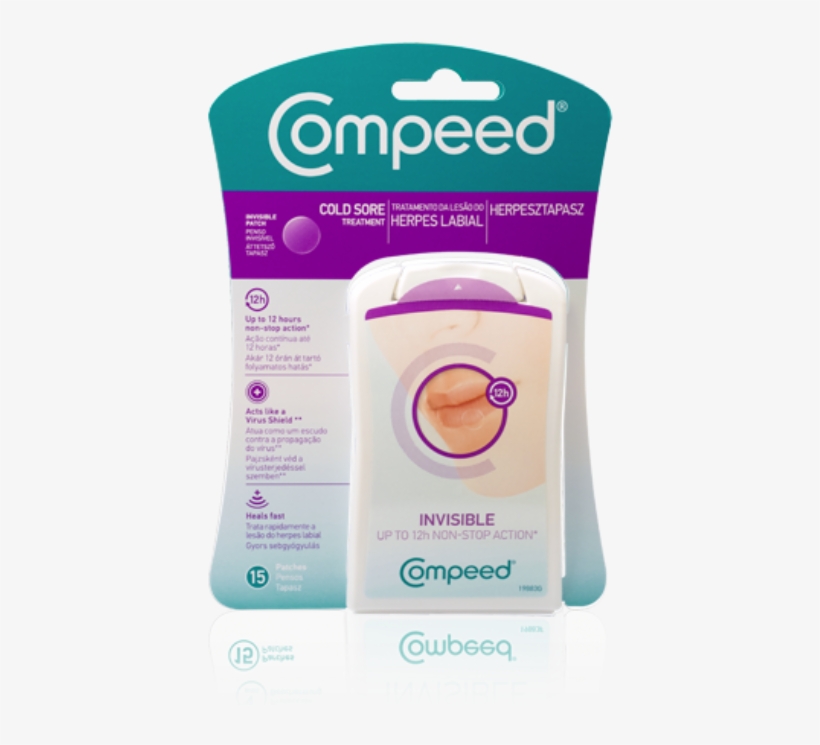 Penso Invisível Compeed® Tratamento Da Lesão Do Herpes - Compeed Compeed Cold Sore, transparent png download