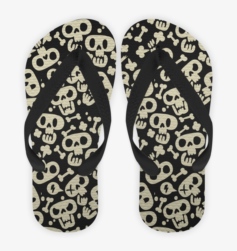 Chinelo Estampa De Caveiras De Cristiano Zoucasna - Chinelos, transparent png download