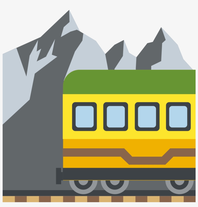 File - Emojione 1f69e - Svg - Apparel Printing Emoji Railway Car Lunch Bag, transparent png download