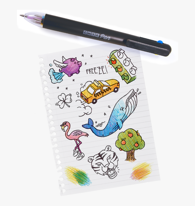 Build Up Bright Bold Colours With Layers Of Ink - Pen, transparent png download