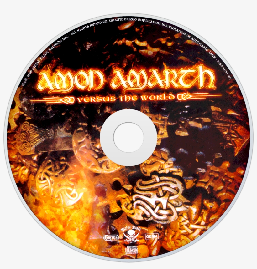 Amon Amarth Versus The World Cd Disc Image - Amon Amarth: The Crusher-remastered Cd, transparent png download