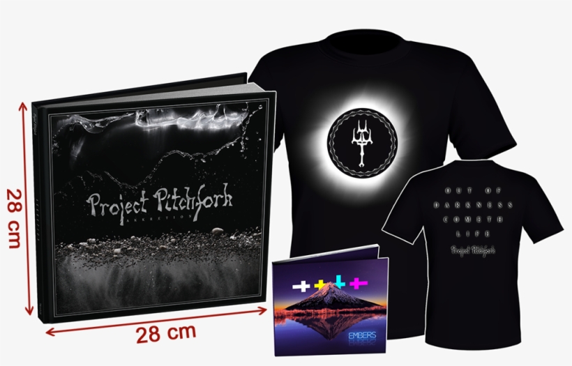 Tourset T-shirt Project Pitchfork "akkretion" - Look Up, I'm Down There, transparent png download