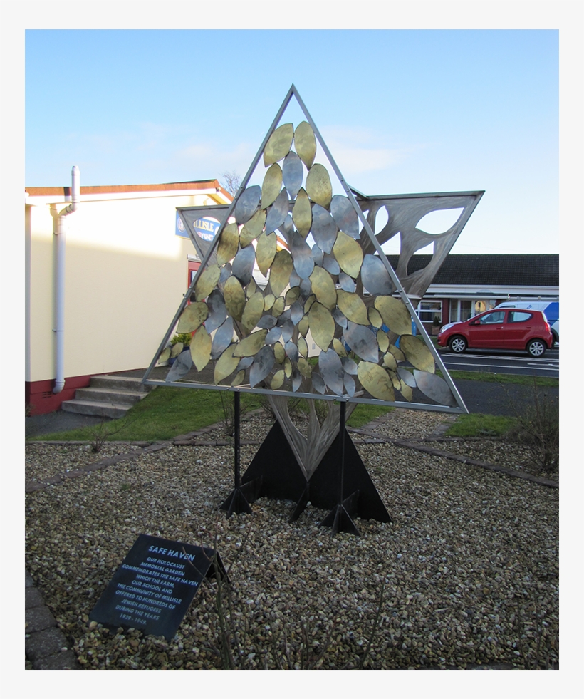 Star Of David Sculpture In The Garden - Sculpture, transparent png download