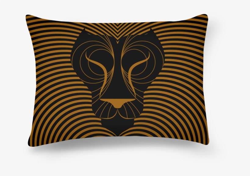 Almofada Retangular Leão Op Art - Cushion, transparent png download