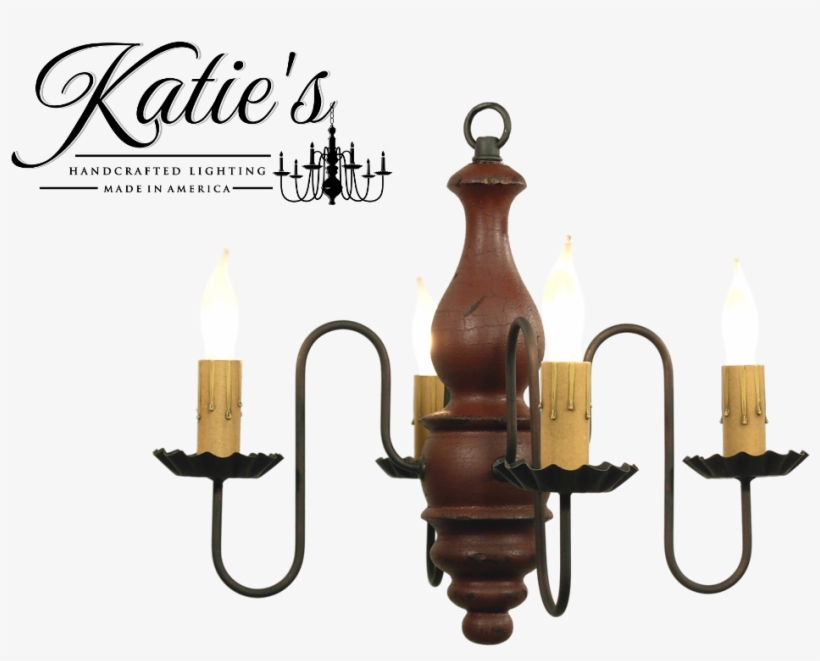 Barn Red Crackle Finish - Katie's Handcrafted Lighting Khl-501a Katie's Chesapeake, transparent png download
